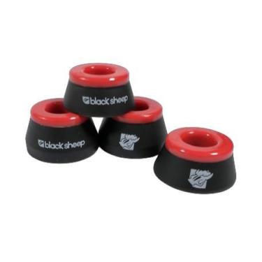 Imagem de Amortecedor skate conico black sheep vermelho/hard (dureza 95a)