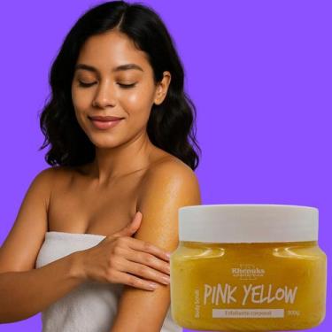 Imagem de Esfoliante Corporal Rhenuks Pink Yellow 300g  Pele Macia e Renovada