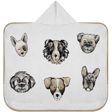 Imagem de Toalha Baby C- Capuz Tecebem Estampada Kinder Agnes 70cmx90cm Bege