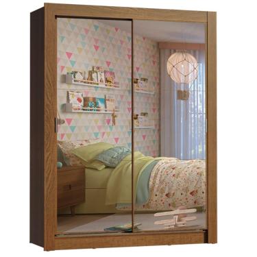 Imagem de Guarda Roupa Infantil Theo Portas Correr com Espelho Madesa