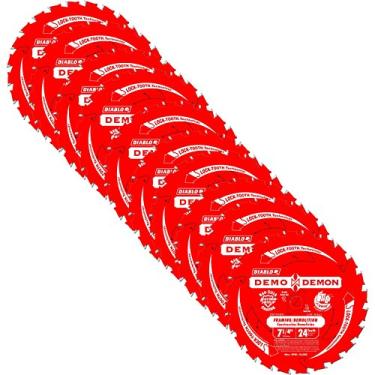 Imagem de Pacote com 10 lâminas de serra circular Freud D0724DA Diablo Demon 7-1/4" x 24 dentes