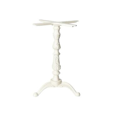 Imagem de Kit Pé De Mesa Base Trava Veroninha Alumínio Fundido Branco