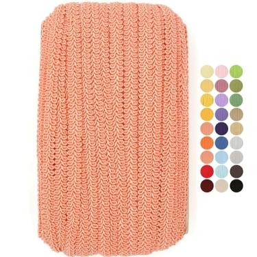 Imagem de Trança trançada Gimp - 10 jardas - 30+ cores - renda de estofamento trançado Gimp guarnição de trança de rolagem guarnição turca para fantasias decoração de casa estofados artesanato costura DIY