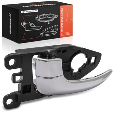 Imagem de A-Premium Maçaneta de porta adequada para Hyundai Elantra 2011-2016, cromada, frontal esquerda, com casa