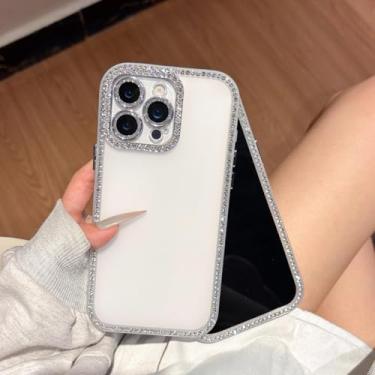 Imagem de HTVJFX Capa rígida de acrílico brilhante Candy Jelly para iPhone 14 Plus (para iPhone 14 Plus/branco)