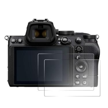 Imagem de pssped 2 peças protetoras de tela compatíveis com câmera Nikon Z5 Z6 Z7 Z f, película de vidro temperado transparente de dureza 9H para fotógrafos, antiarranhões e impressões digitais