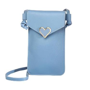 Imagem de Pequena bolsa tiracolo para celular feminina mini bolsa transversal