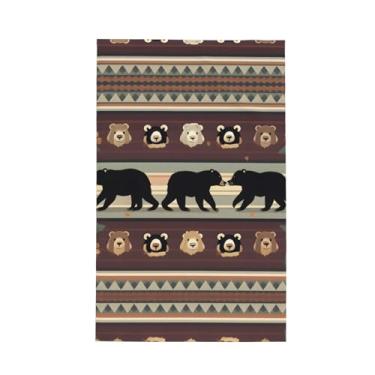 Imagem de XLLingL Toalhas de cozinha de waffle com estampa de urso, panos de prato de microfibra, perfeitos para decoração e limpeza de cozinha - 1 peça