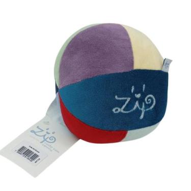 Imagem de Bola Bebê Pelúcia Colorida Color Com Chocalho Zip Multicolor - Zip Toy