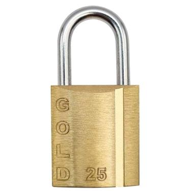 Imagem de Cadeado Latão 25mm - Gcc2n0002 - Gold Cadeado Latao 25mm - Gcc2n0002 - Gold