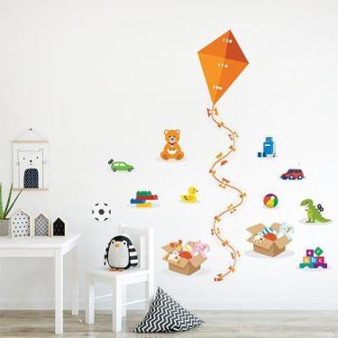 Imagem de Régua de Crescimento Infantil Brinquedos - TaColado.