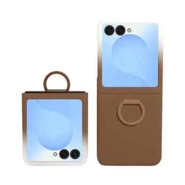 Imagem de Capa Rígida Samsung Galaxy Z Flip 7 6 5 FE Com Efeito Degradê E Toque 