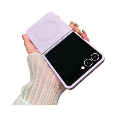 Imagem de Capa De Silicone Líquido Magnético Macio Para Samsung Galaxy Z Flip 7 