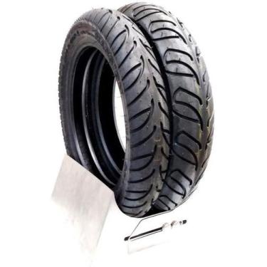 Imagem de Par Pneu Moto Honda PCX 100/90-14 E 90/90-14 Maggion Uso Sem Camara No