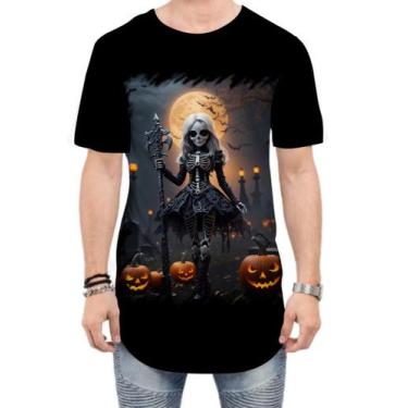 Imagem de Camiseta Longline Bruxa Caveira Halloween 3 - Kasubeck Store®, M