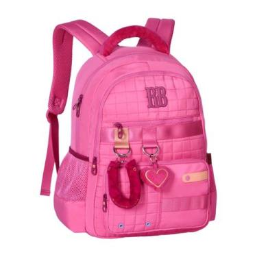 Imagem de Mochila De Costas Pelúcia Rebecca Bonbon Juvenil Meninas, Rosa