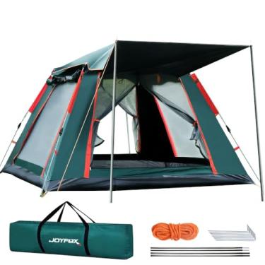 Imagem de Barraca Grande De Camping Automatica Impermeavel 4 Pessoas 240 * 240 * 154cm Joyfox (verde escuro)