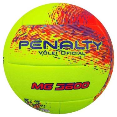Imagem de Bola Penalty Volei Mg 3600 Xxi 5213213630, Amarelo, Laranja, Azul, UN