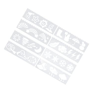 Imagem de Estêncis de letras de pintura, materiais plásticos para animais de estimação, 8 peças de estênceis pequenos para pintura, fácil limpeza, para pintura "faça você mesmo" para chão para fazer cartões (#3)
