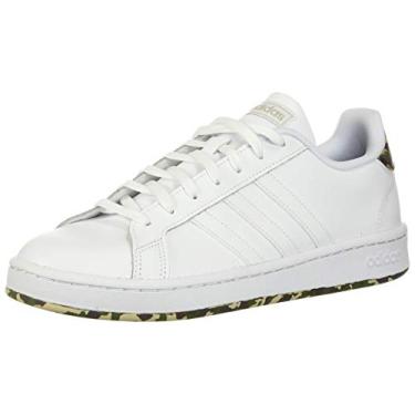 Imagem de adidas mens Grand Court Sneaker, White/White/Metal Grey, 7 US