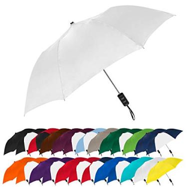 Imagem de Guarda-chuva compacto com fechamento automático STROMBERGBRAND UMBRELLAS, Branco, Tamanho Único
