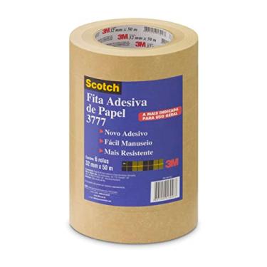 Imagem de Scotch, 3M, Fita de Empacotamento, Papel Liso, 32mm x 50m, 6 rolos