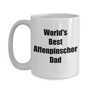 Imagem de Caneca Affenpinscher - World's Best Affenpinscher Dad Coffee Cup - Para homens pais - Para amantes de cães - Ótimo para aniversário, Dia dos Pais, Natal