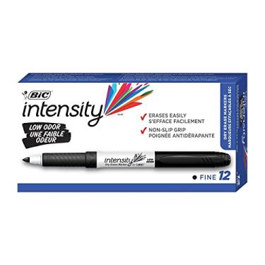 Imagem de BIC GDE11BK Great Erase Grip Fine Point Dry Erase Marker, Black, Dozen