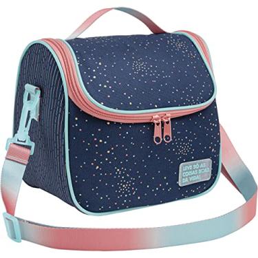 Imagem de Tilibra - Lancheira Tiracolo Académie Dots - Item sortido: não é possível escolher a capa