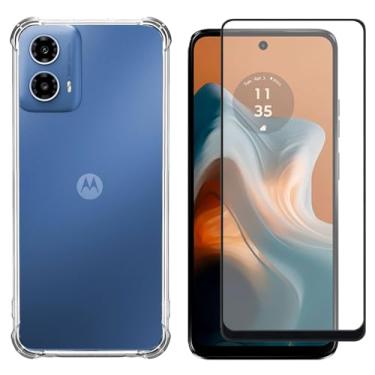 Imagem de Capa Case Capinha e Película 3D Vidro P/Moto G34 - Phone Palace