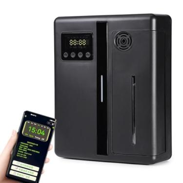 Imagem de Daconovo Difusor de óleo essencial de atomização inteligente Difusores de aromaterapia de óleo puro Display LCD Difusor de fragrância Temporizador Máquina de aroma Ventilador de alta velocidade embuti