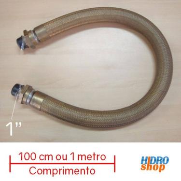 Imagem de Flexível De Gás Haenke 100cm X 1" Macho - FG1100