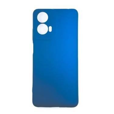 Imagem de Capinha Capa Case Compativel com Moto G24 Power Silicone Macia Aveludada Forro Interno Com Proteção De Câmera Azul Marinho