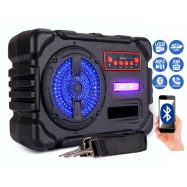 Imagem de Caixa Som Bluetooth Portátil Amplificada Super Bass Maleta Grasep D-41