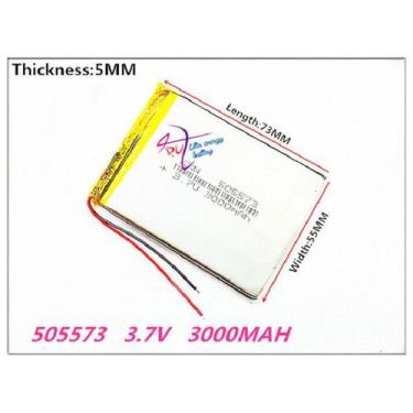 Imagem de Bateria Tablet Gps Nova (2 Fios) 505573 3000mah 5x55x73mm - bgb