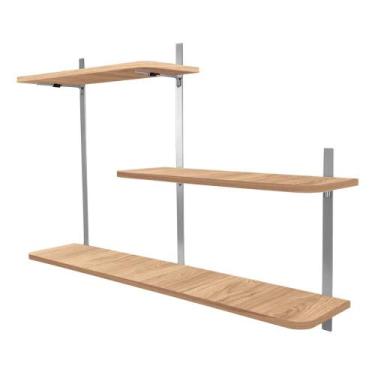 Imagem de Nicho Prateleira Parede Leeds Decoração - Loja da Isa, Prata/Jade