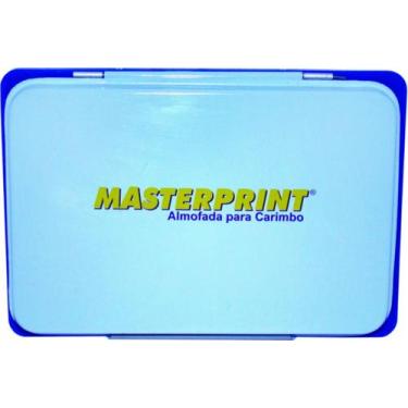 Imagem de Almofada p/ carimbo masterprint tampa metal n.3 azul