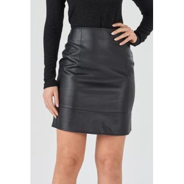 Imagem de Saia Curta PKS material sintético Preta, GG