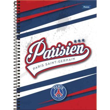 Imagem de Caderno 1X1 Capa Dura Paris Saint Germain 80 Folhas - Pacote com 4 Uni