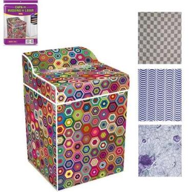 Imagem de Capa De Vinil Para Maquina De Lavar Estampas Sortidas Grande 91x69x66c