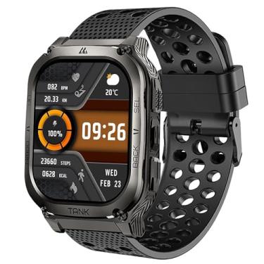 Imagem de Lamshaw Compatível com pulseiras de relógio inteligente AMAZTIM, pulseira esportiva de substituição de silicone de 22 mm com fivela de metal AMAZTIM M2, M3, C20 Pro, T2, T3, compatível com KOSPET Tank