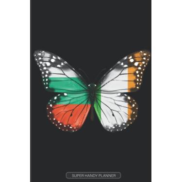 Imagem de Planner: BulgariaIreland Butterfly Combined Flag For Bulgarian Irish