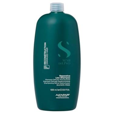 Imagem de Alfaparf Milano Semi Di Lino Reconstruction Shampoo Reparador para Cabelos Danificados - Livre de Sulfato, SLS, Parabenos e Parafina - Seguro para Cabelos Coloridos - Qualidade Profissional de Salão 1L