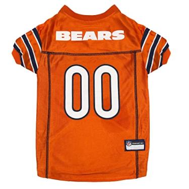 Imagem de NFL Chicago Bears Color Rush Dog Jersey, tamanho: PP - Camisa legal e esportiva, melhor fantasia de futebol para cães e gatos - Licenciado