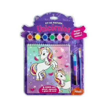 Imagem de Livro - Kit de Pintura Unicórnios - Pintar, Criar e Sonhar