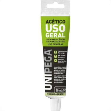Imagem de Cola Silicone Unipega 50G Uso Geral Incolor Bisnaga Aes0509.0333