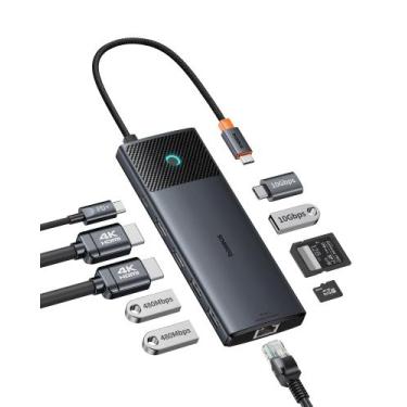 Imagem de Estação de Acoplamento Baseus Dual Monitor 10Gbps - 10 em 1 com PD de 