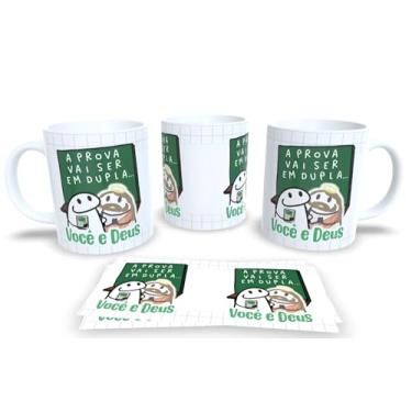 Imagem de Caneca de Porcelana Personalizada dia do Professor Com Frases Engraçadas e Divertidas (A prova vai ser em dupla)