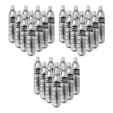 Imagem de Kit 30 Capsulas De Co2 12g Leão Para Revólver Pistola Airsoft De Pressão Cilindro Descartável