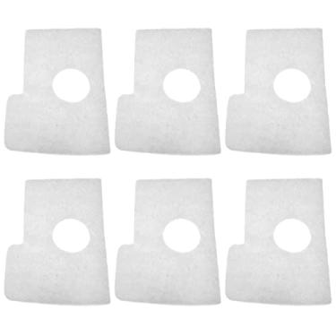 Imagem de RLECS 6 peças de filtro de ar MS170 MS180 para Stihl MS 170 MS180 017 018 peças de motosserra ferramentas de jardim reparo de carburador de metal filtro de ar de diafragma, branco